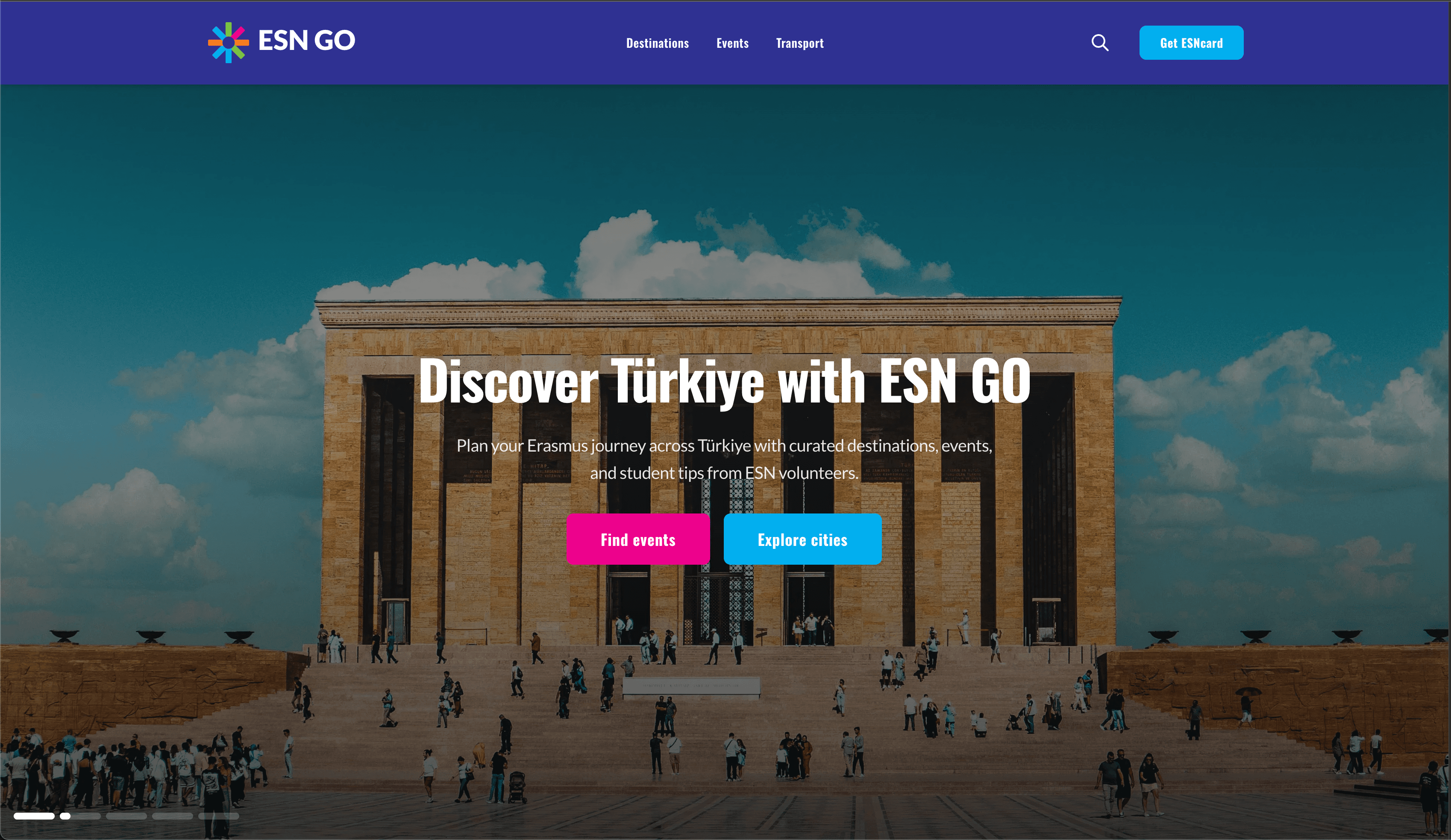 ESN GO — City Discovery & Events for Exchange Students in Türkiye - Full Stack Development Project by Hakkı Günal